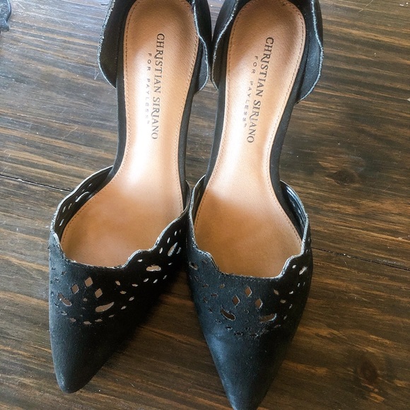 Christian Siriano Real Leather And Suede Heels 🐆 - Picture 4 of 10